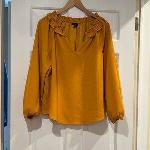 J. Crew Ruffle Neck Blouse